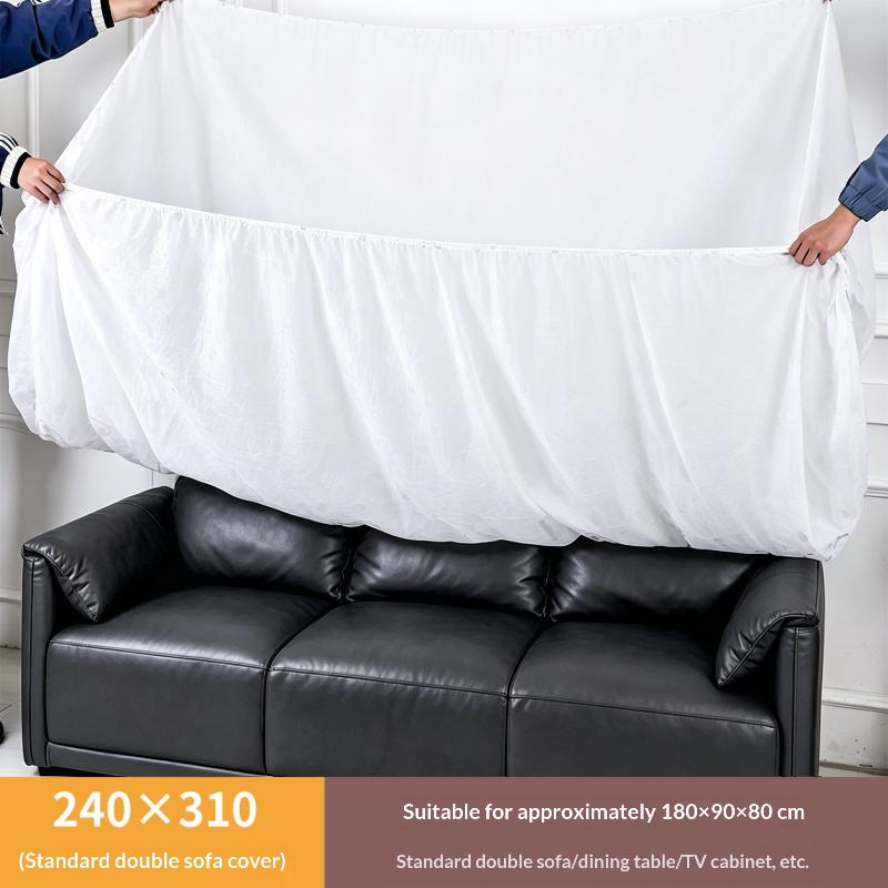 Disposable Stretch Plastic Dust Covers Elastic Dustproof Film for Sofa Bed Home Furniture Full Protection
