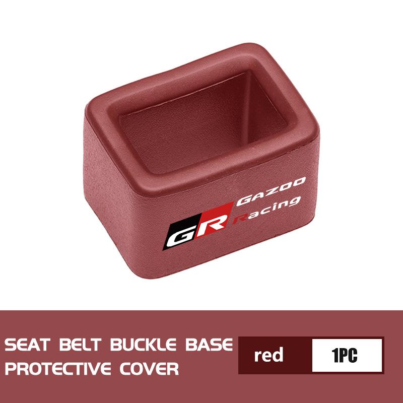 For Toyota Car Seat Safety Belt Buckle Base Clip Protection Cover Crown GR Corolla YARIS Auris C-HR Hilux Vios Prius