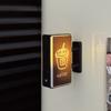 Boîte lumineuse Coin café Aimant de réfrigérateur Lumière d'ambiance LED Miniature Lumineuse Panneau Lumineux Magnétique Luminescent Décoration de réfrigérateur