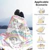 Mini Unicorn Customize Text Blanket Cozy Personalized Blanket Ultra-Soft Versatile for Bedding Office Chair Livingroom Office All-Season Use