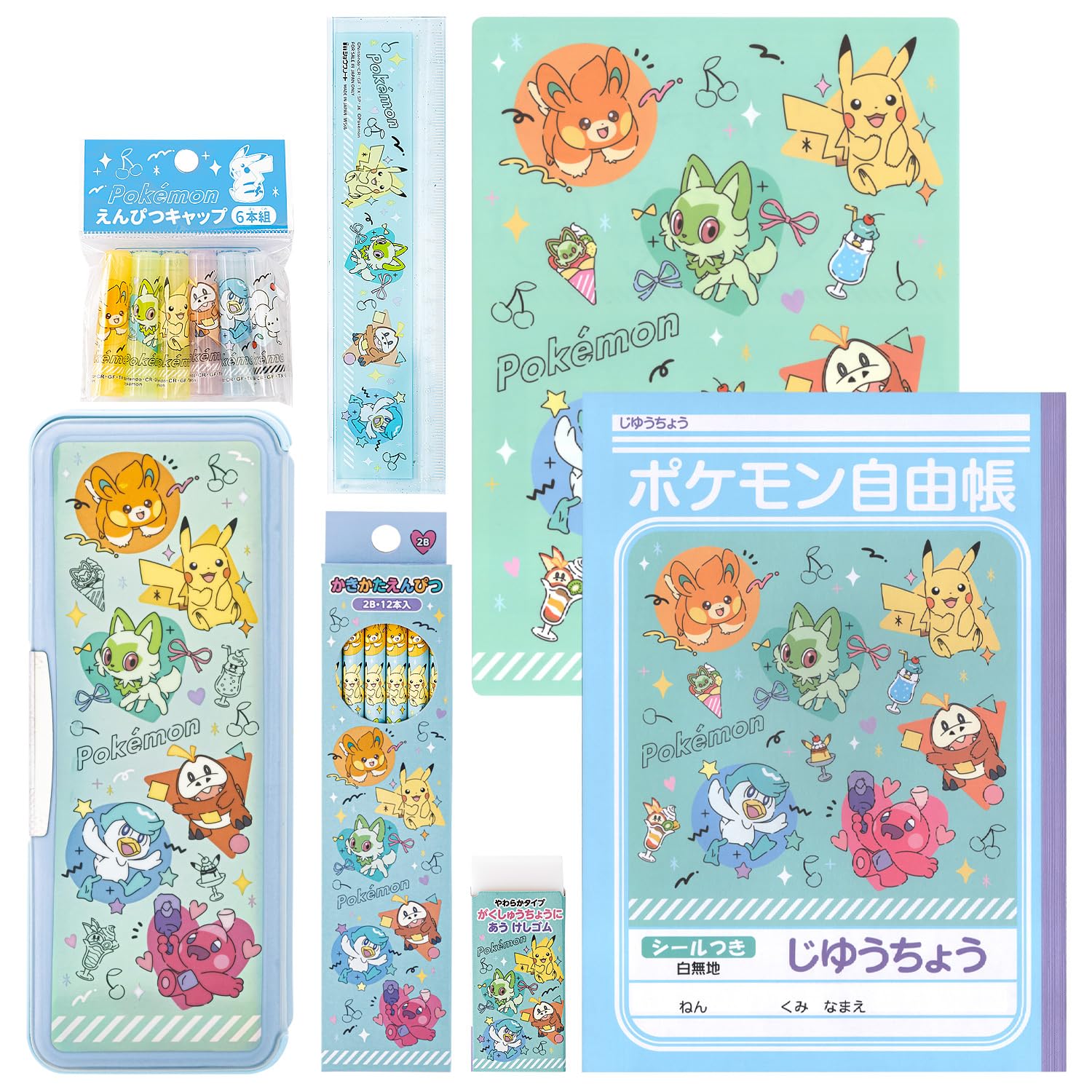 

Showa Note Pokémon Colorful Pop Stationery Gift Set (7-Piece Set) 950729M09
