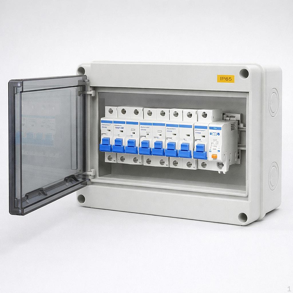 Und staubdichte elektrische Aufputz-Verteilerdose für den Innen- und Außenbereich. Einfach