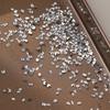 50Pcs Mini Shaped Crystal Diamond Nail Decorations Flat Bottomed Rhinestone Mixed Color Glass Gemstone Diy Manicure Accessory