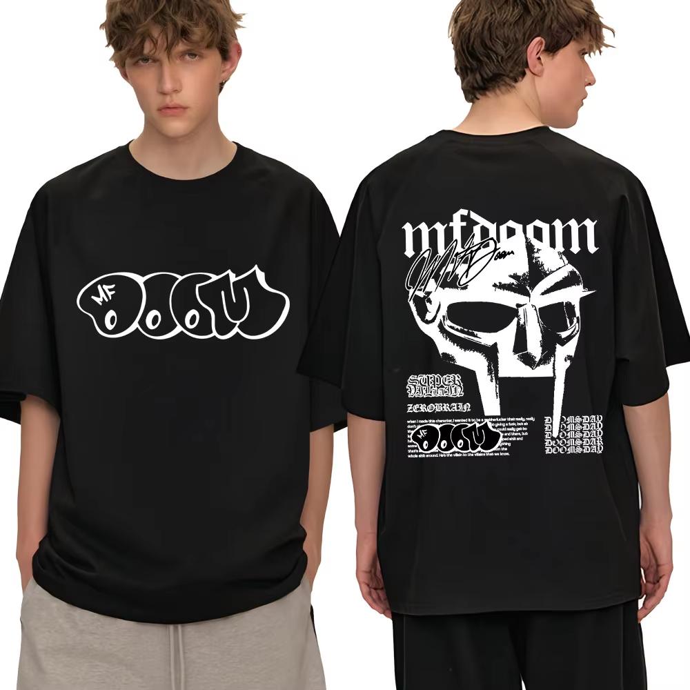 

Rapper Mf Doom T Shirt Madvillainy Metal Music Album Men s Women T-shirt Punk Vintage Oversized Cotton T Shirts Gifts Streetwear 2XL