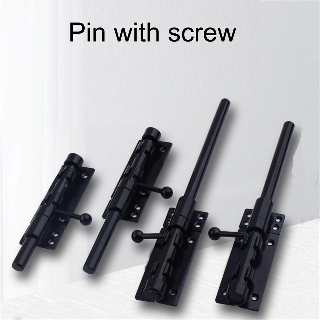 Stainless Steel Door Lock Solid Sliding Bolts Latches Hasp Bedroom Door Lock with Screws for Internal Door Enduring