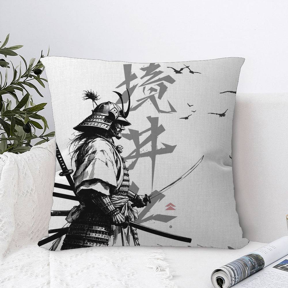 Video Game G-Ghost Of T-Tsushima Cushion Cover Polyester Sofa Cushions Decorative Throw Pillows Home Decoration Pillowcover