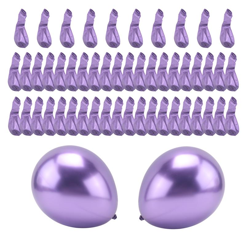 A96I-50 шт 10 дюймовые металлические латексные шары толстые хромированные глянцевые металлические жемчужные шары глобос для украшения вечеринки