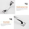 Classic Wooden and Stainless Steel Door and Drawer Handle