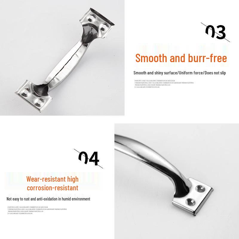 Classic Wooden and Stainless Steel Door and Drawer Handle