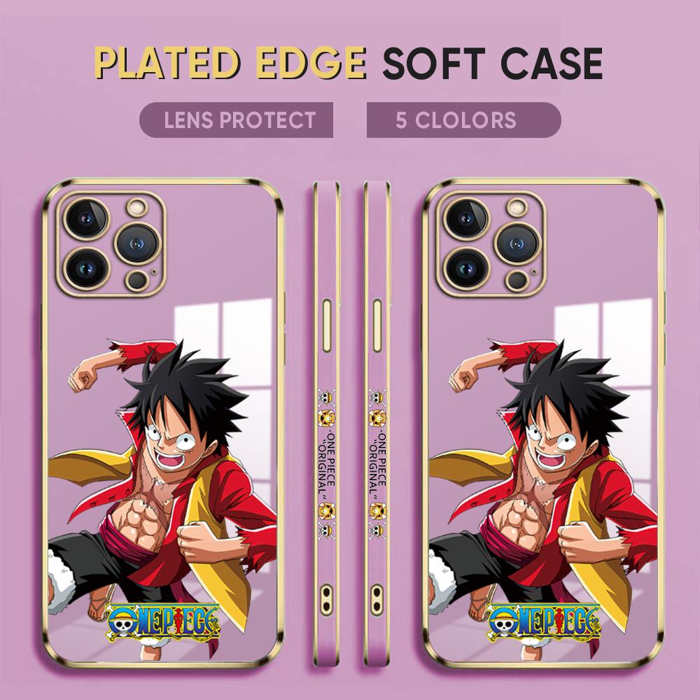 

Чехол для телефона с рисунком Луффи для iPhone 11, 13, 15, Samsung Galaxy A52, Xiaomi Redmi 12C Note 10 Pro, Oneplus, мягкие чехлы для смартфонов iPhone 15 Pro фиолетовый