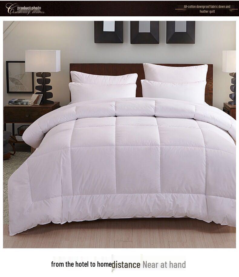 All-Season Cotton Quilt: Thick Brushed Feather Velvet Quilt for Hotels and Homestays