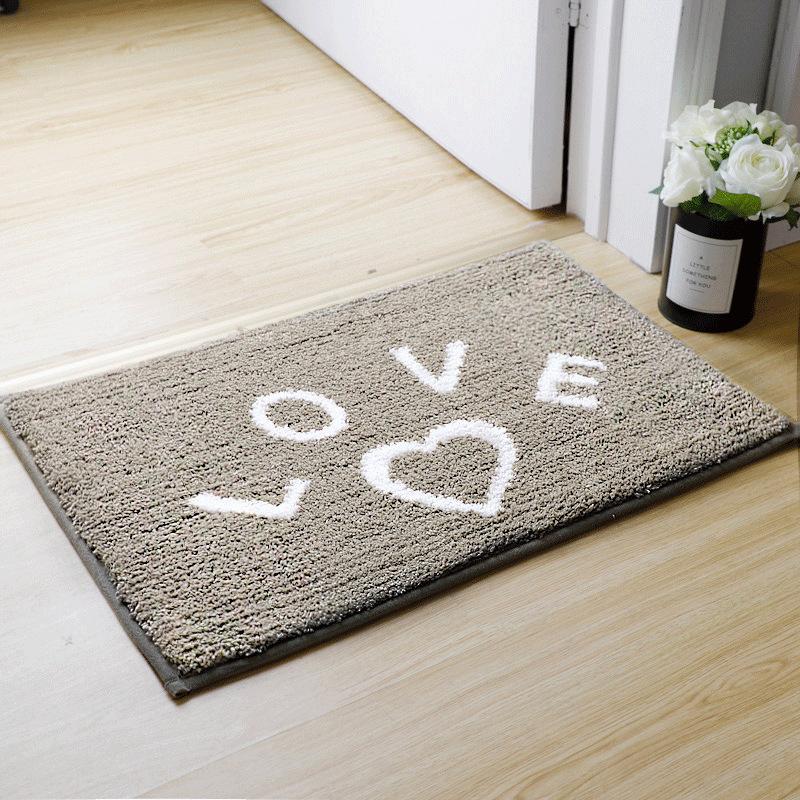 Toilet Floor Surface Mat Toilet Door Moisture-wicking Carpet Door Rug Entry Bedroom Floor Mat Bathroom Slip-resistant Mat