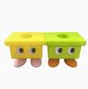 1Pc Cute Cartoon Small Stool Shaped Toothbrush Holder No Drill Kids Bathroom Wall Storage Organizer Rack