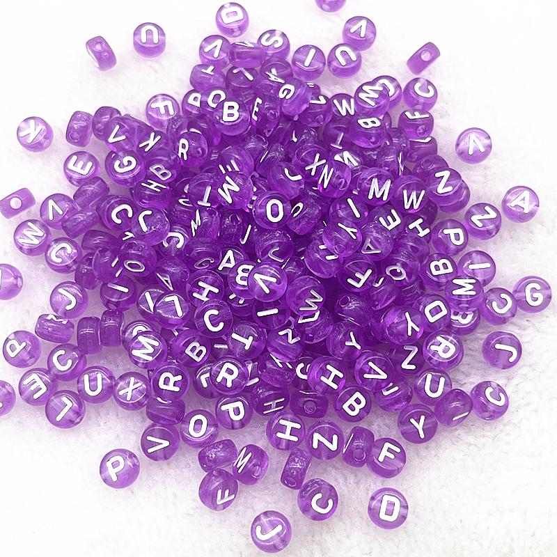 100pcs 7x4mm 6x6mm Russian Korean English Alphabet Letter Beads Charms Beads for Making Jewelry Diy Handmade Bracelets Necklace
