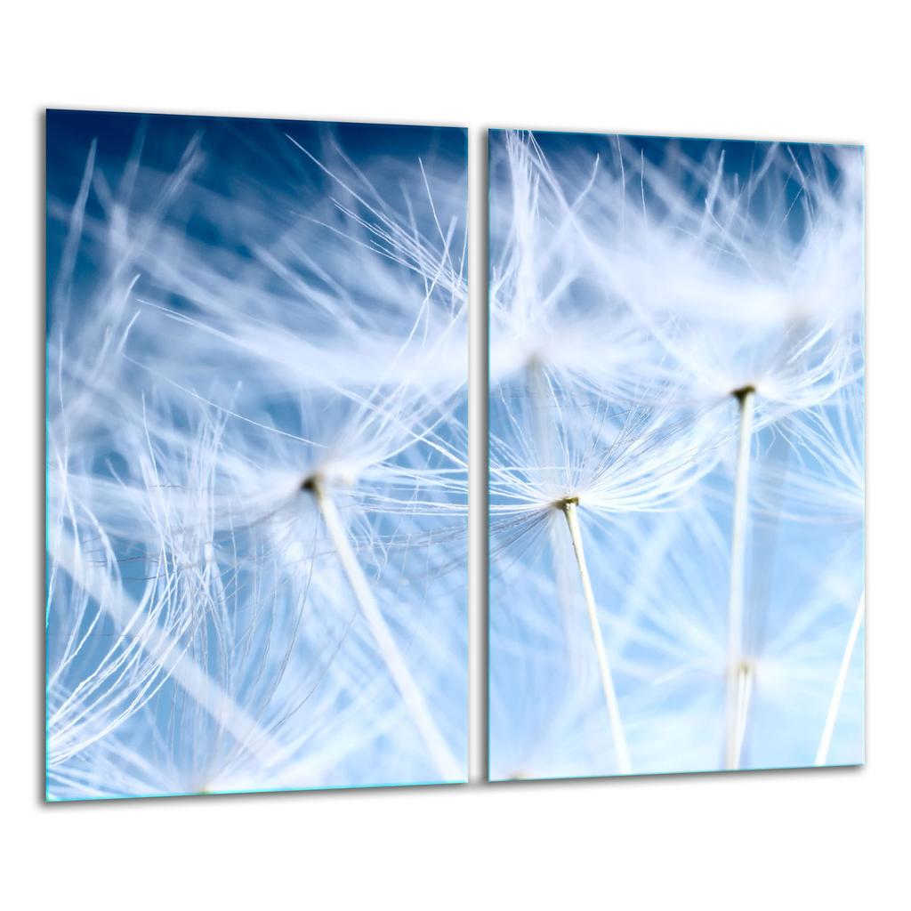Glass Cutting Board 2X 30X52 Flowers