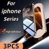 3PCS HD Tempered Glass Screen Protector for iPhone 17 16 15 14 13 PRO MAX PLUS XS XR Ultra Clear Anti-Scratch