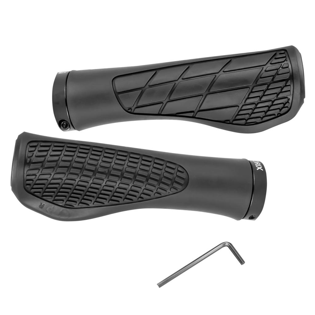 GORIX Bicycle Ergo Design Handlebar Cycle Grip for Cross and Mini Velos Grips, Grips, Grips, Replacement, Lock-On, Bikes, MTBs, (GQG22)
