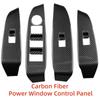 Power Window Control Panel Car Upgrade Stickers ABS Plastic Carbon For Mazda Atenza  Trim Paste Cars Decoration Accessories