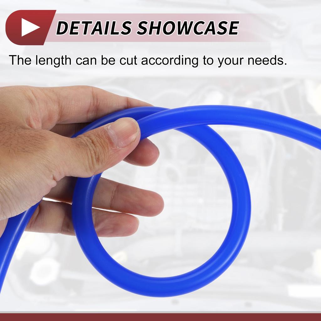 HEROFFIX Air and Silicone Vacuum Tube Hose High Temperature Automotive Vacuum Line 6.6ft