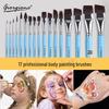 Giorgione 17-Piece Embossed Face & Body Paint Brush Set for Kids