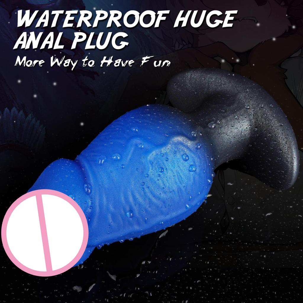 Simulated Mushroom Head, Oversized Anal Plug  Wearing Fake Penis  Male and Female Anal Expansion  Irregular Shaped Penis  SM Sexual Products