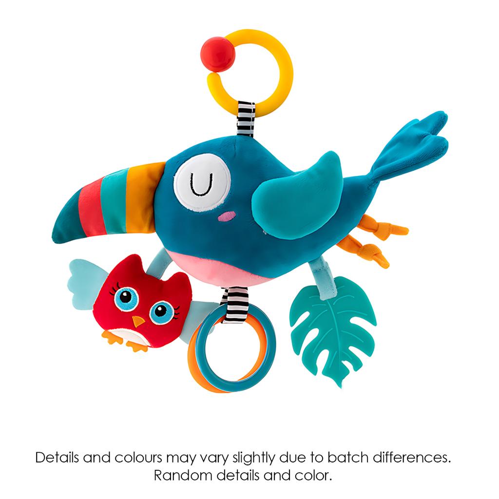 Soft Hanging Rattle Baby Toys for Crib Stroller Brain Development Educational Hand Grip Stuffed Animal Mobile Toy