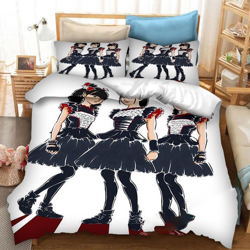 3d Printing BABYMETAL Rock Band 3pcs Bedding Set Boys Girls Twin Queen Size Duvet Cover Pillowcase Bed Kids Adult Home Textiles