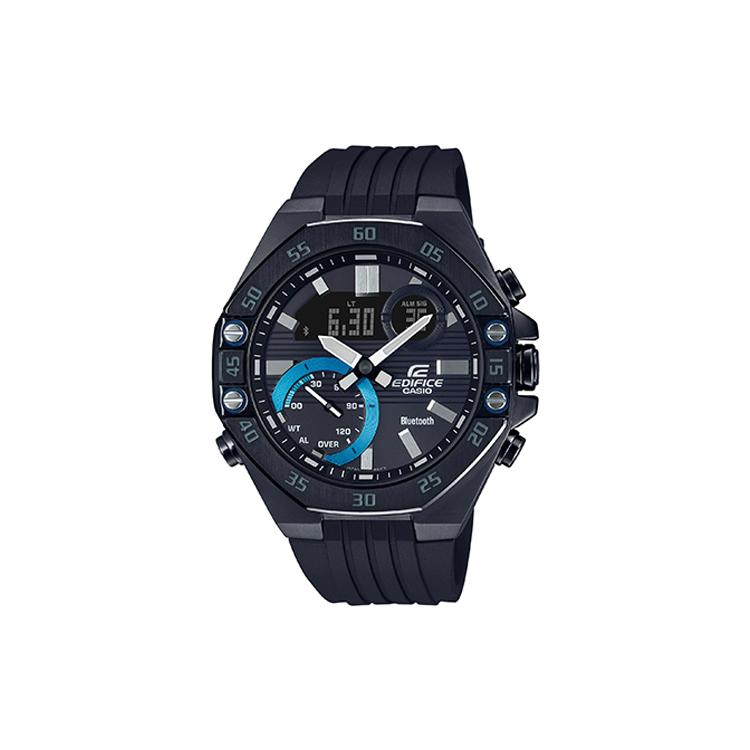 CASIO Men EDIFICE Blue Watch ECB-10YPB-1A ECB-10YPB-1A Black Dial