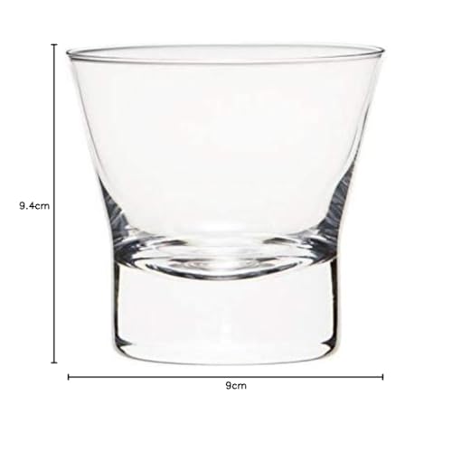 Wired Beans Eternal Rocks Glass, 270ml, in a Japanese Cedar Box (Transparent (Clear)), Retirement Gift