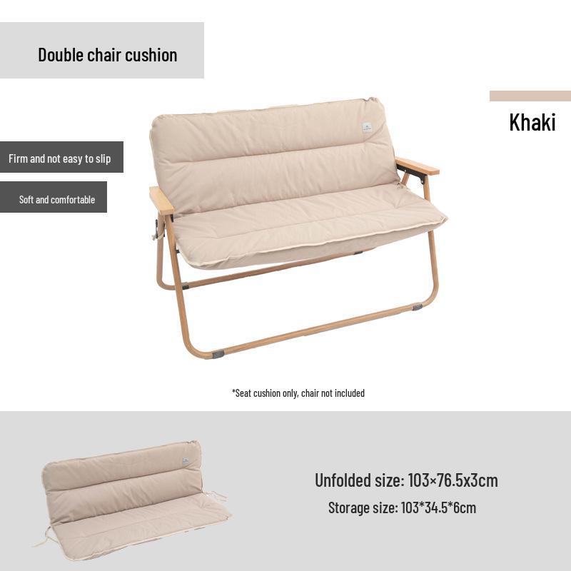 

Mountain Camping Double Chair Cushion with Soft Cotton Filling