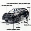 1/32 Toyota Crown Kluger HYBRID Toy Car JKM Diecast Miniature Model SUV Sport Sound & Light Educational Collection Gift for Kids