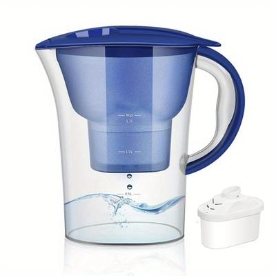 2.5L/88OZ Water Filter Pitcher,Kitchen Water Filter,Water Jug Activated Carbon Alkaline Filtration Net,Water Purifier Cold Kettl