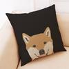 Home Decor Cushion Cover Cute Dog Head Throw Pillowcase Pillow Covers