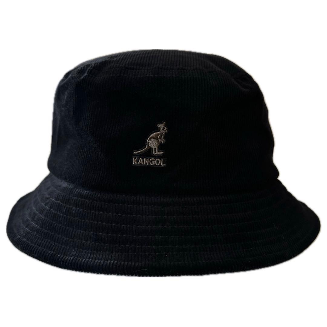 Used KANGOL CORD BUCKET Cordy Roy Bucket Hat Black