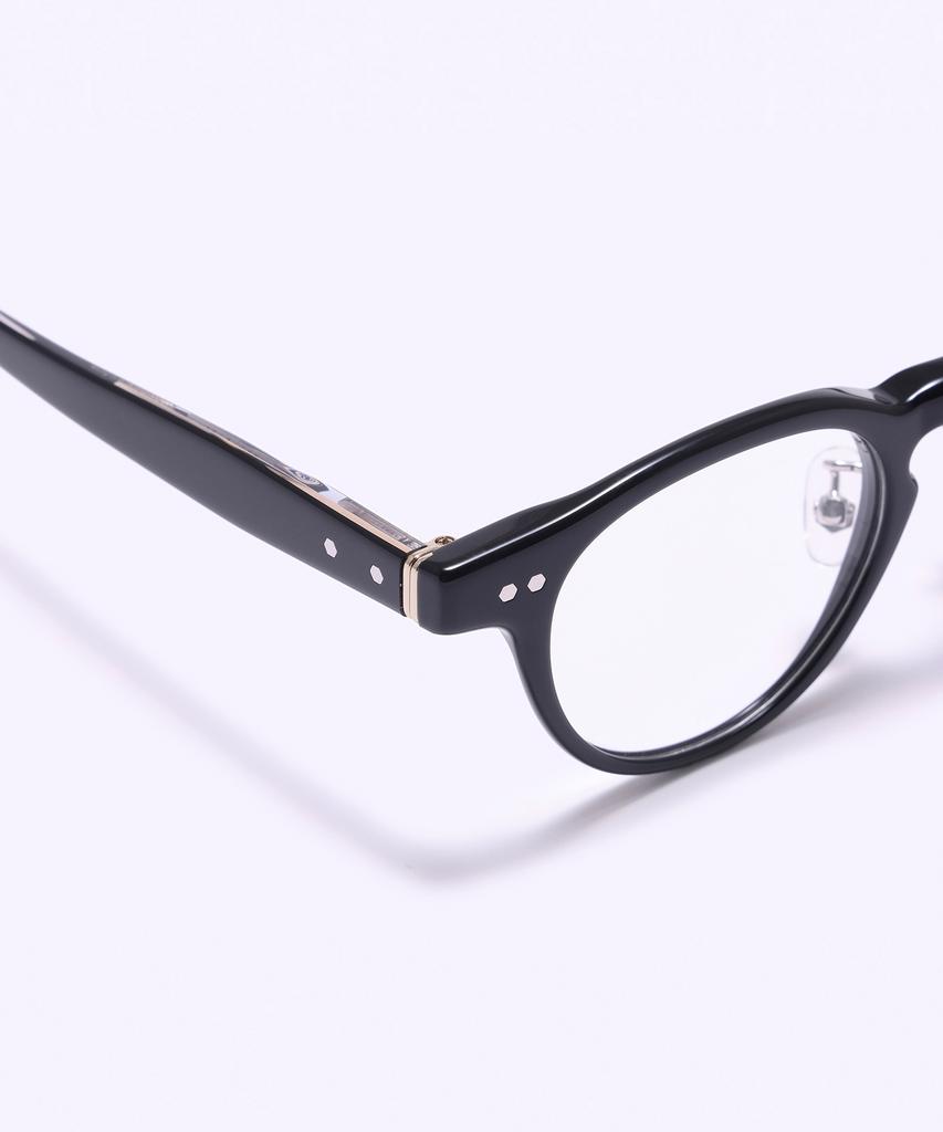 Alloaiweeo [Frame Black] Fbg7603 0920G Black Acetate Eyeglass Frame Blue Light Lens Selection