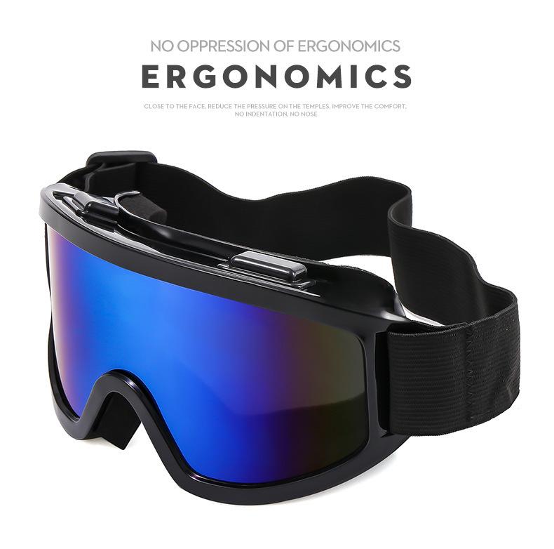 Outdoor Anti-Fog Large Frame Polarized Ski and Mountaineering Goggles