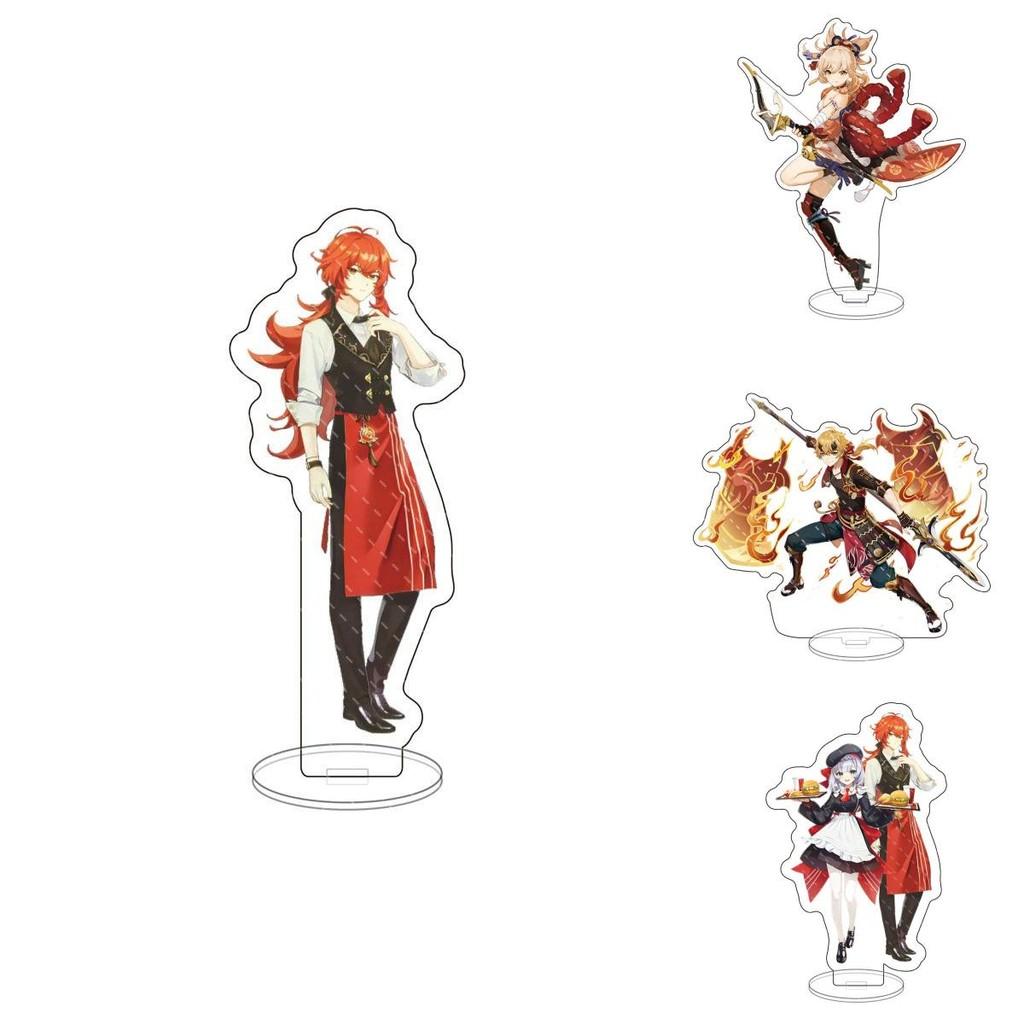 Genshin Impact Acrylic Stand Desktop Decor Ideal Gift For Friends Featuring Kazuha Venti Klee Hutao Ganyu Paimon Anime Characters
