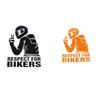 Motorcycle Reflector Sticker Decal Waterproof Helmet Reflective Stickers Motorcycle Car Red Respect for Bikers Vinyl 3D Stickers