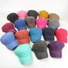 Washed Cotton Baseball Cap Men'S And Women'S Fashion Dad Hat Casual Retro Soft Top Curved Brim Solid Color Cap