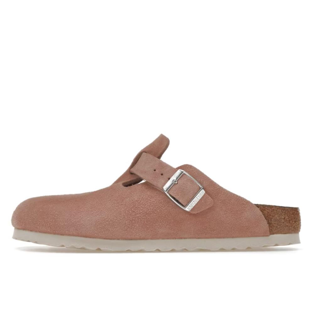 Birkenstock Boston Soft Footbed Suede Pink Clay