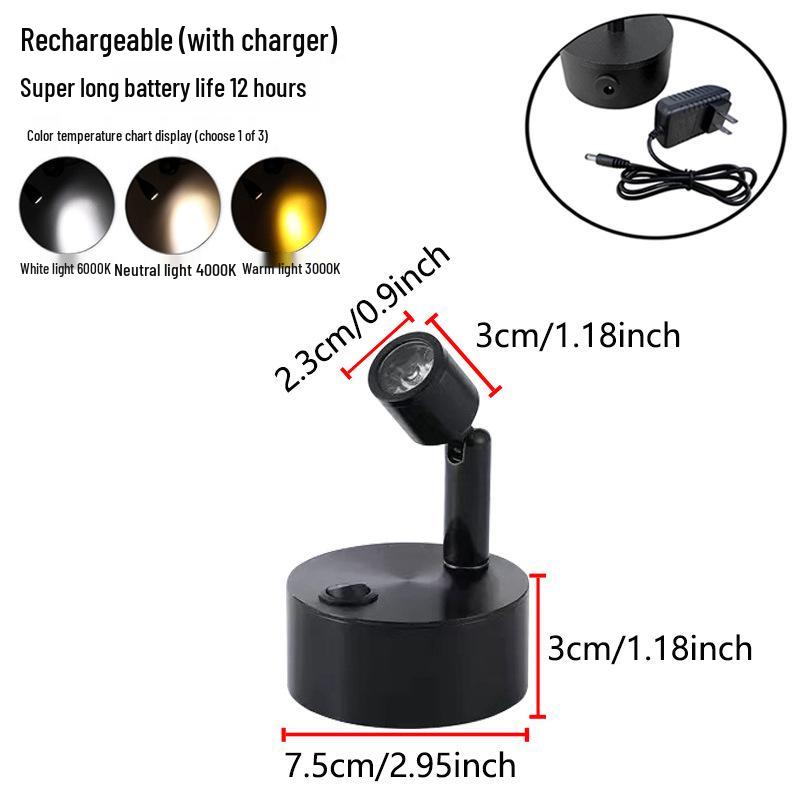 Wireless Jewelry Display Spotlight with Battery
