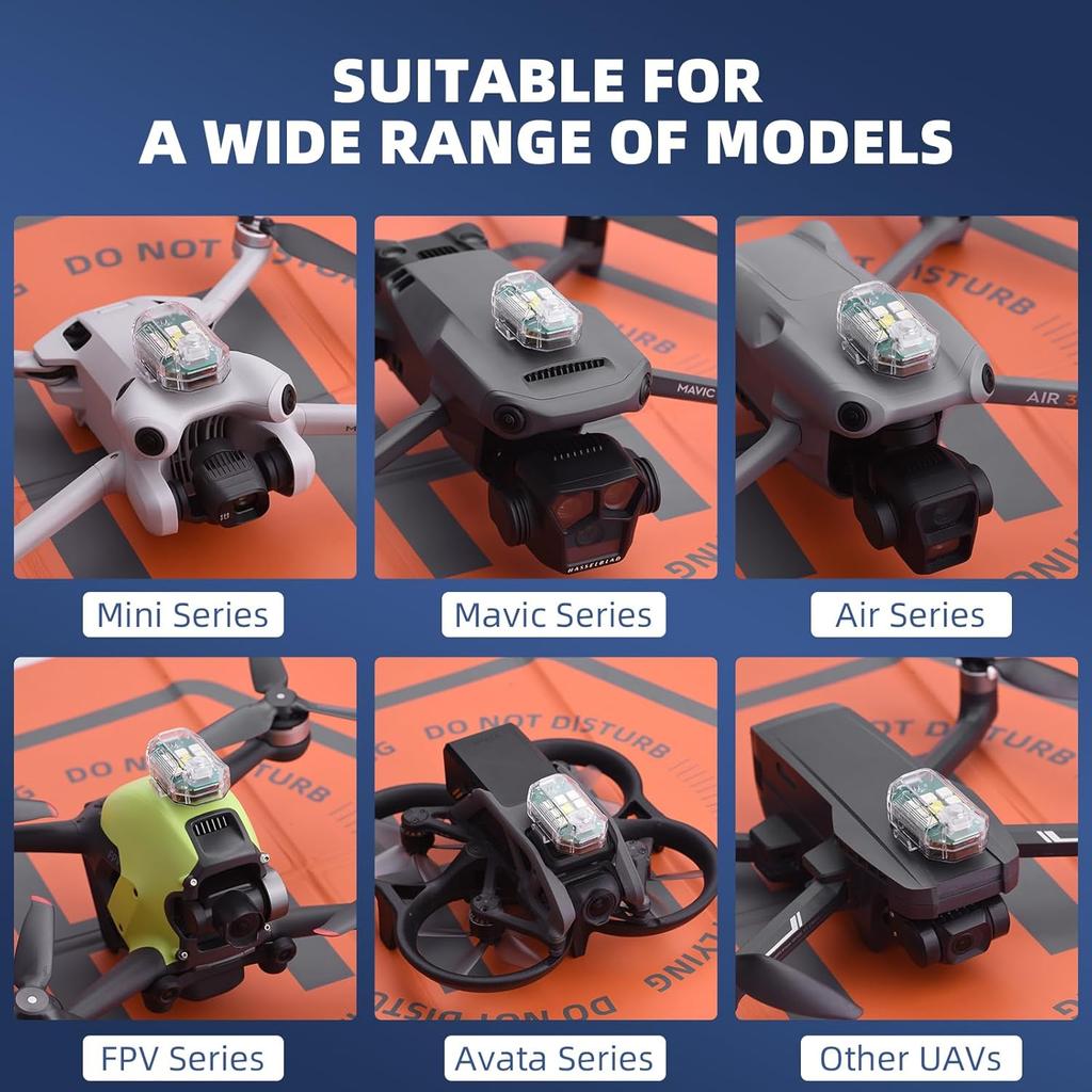 Led Motorcycle Drone Strobe Warning Light Flashing Light Portable Anti-Collision Light Wireless Remote Control Bike Safety Light