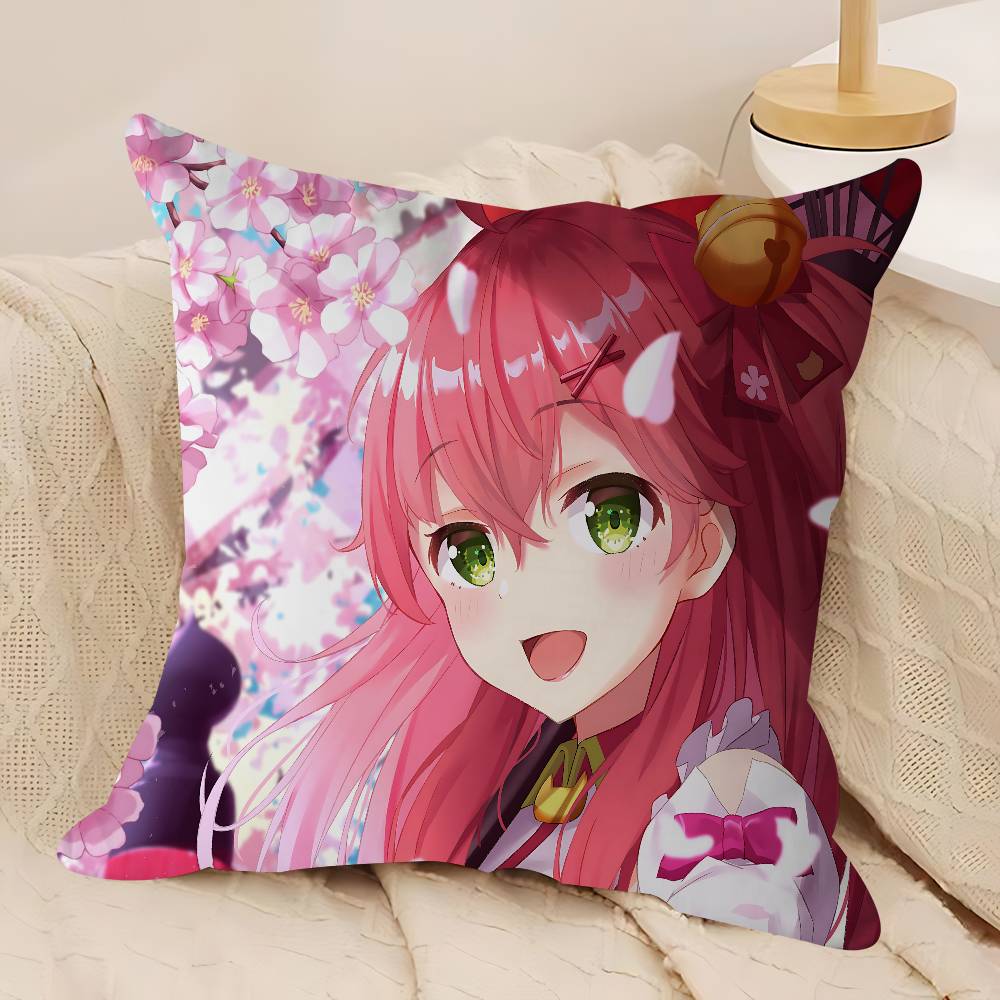 Anime Hololive Sakura Kissenbezug Dekokissen Sofa Heimdeko Hülle Kissenbezüge