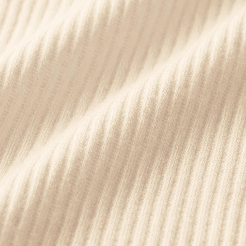 Gunze MA7247 Long Sleeve Perfect for Layering or Wearing Cotton Blend On the Skin High Long Sleeve Innerwear, Alone, Side, Warm, Neck,