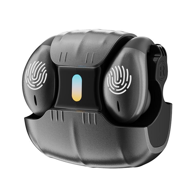 New OWS bone conduction clip ear type ultra-long standby painless ear sports music call Bluetooth LED noise canceling headset