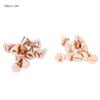 50pcs 7*10mm   Spikes Punk Rivets Leathercraft Studs   Clothing Decoration (Bronze)