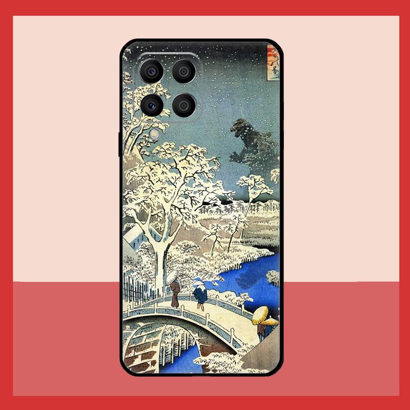 Ukiyo-e Japanese Art Case For Samsung Galaxy M31 M21 M13 M33 M53 M15 M35 M55 M16 M36 M56 M12 M32 M52 M14 M34 M54