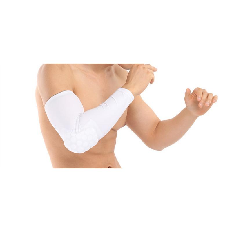 Honeycomb Anti-collision Arm Guards Fitness Running Training Sun Protection Sleeves Breathable Sports Elbow Pads