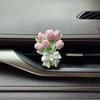 Car Interior Decorations, Car Dashboard Air Vent, Car Fragrance Diffuser, Tulip Aroma Stone Pendant, High-End Feel