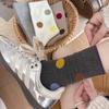 Socks Pure Cotton Polka Dot Stacking Socks Season Tide Cotton Boneless Sweat-Absorbing Deodorant Polka Dot Medium Tube Socks Women